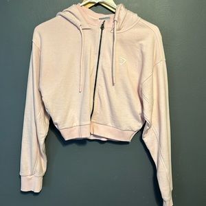 Pink Gymshark Cropped Jacket